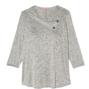 3x Ariel 3/4 Sleeve Shawl Tunic